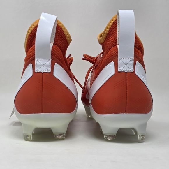 adidas Adizero Impact MID Football Cleats Orange White IF2457 Men's Size 10 New - Picture 5 of 12